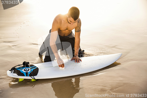 Image of Getting ready for surf