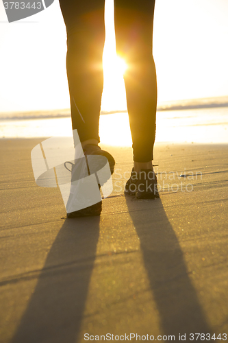 Image of Walking to the sunset