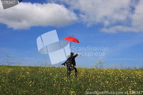 Image of Flying umbrella