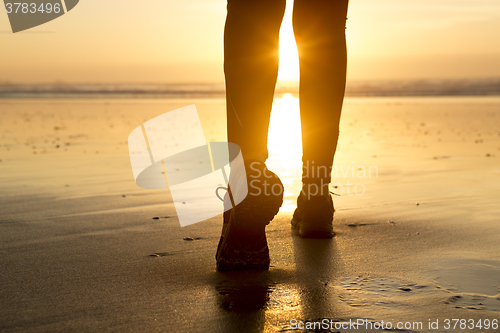 Image of Walking to the sunset