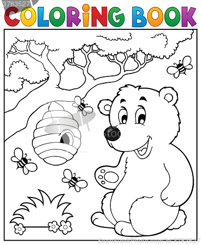 Image of Coloring book bear theme 2