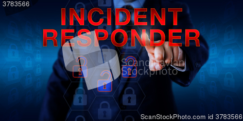 Image of Manager Pressing INCIDENT RESPONDER