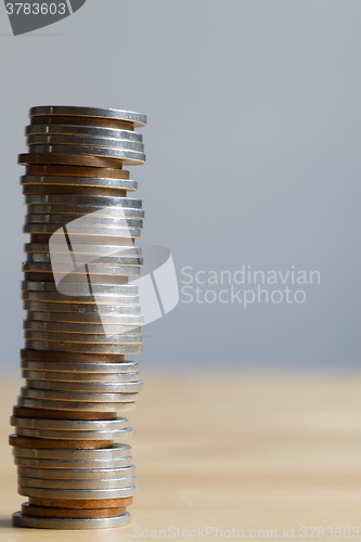 Image of Stacks of Norwegian coins