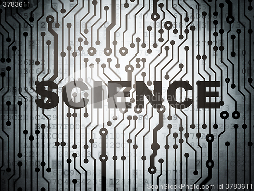 Image of Science concept: circuit board with Science