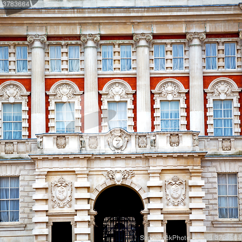 Image of old construction in england europe london wall antique and light