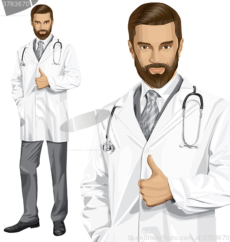 Image of Vector Doctor With Stethoscope