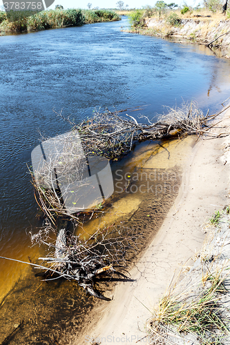 Image of African landscape with river