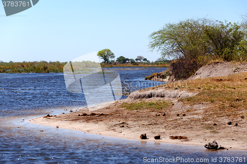 Image of African landscape with river