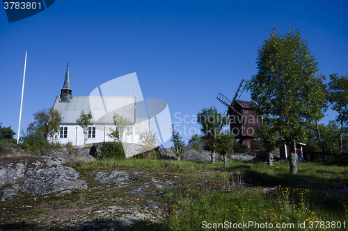 Image of small chapel on a hill