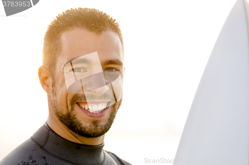 Image of Surfing makes me smile