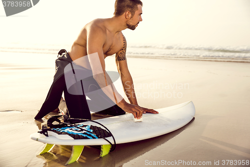 Image of Getting ready for surf