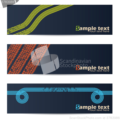 Image of Cool tire track design banners