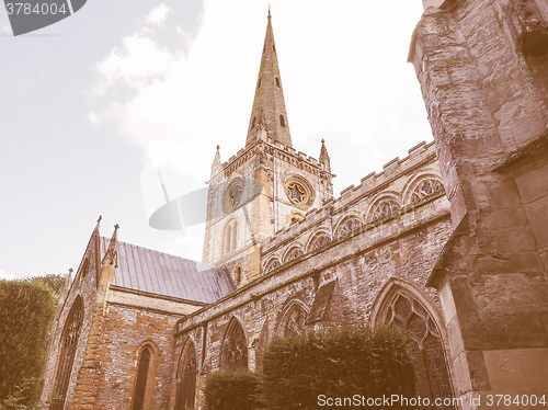 Image of Holy Trinity church in Stratford upon Avon vintage