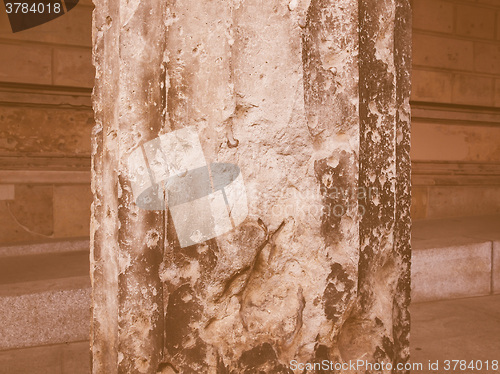 Image of Bombed column in Berlin vintage