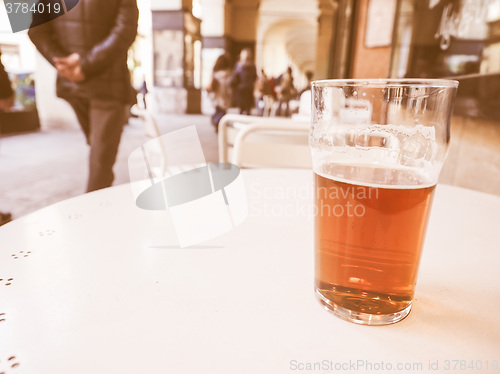 Image of  British ale beer pint vintage