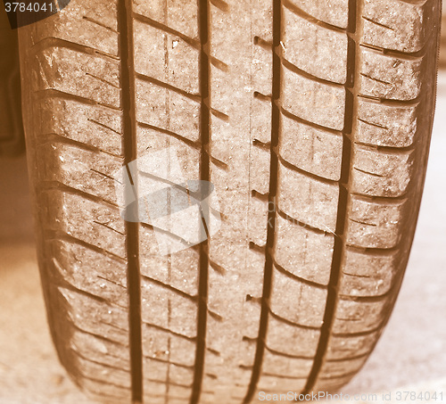 Image of  Wheel tyre vintage