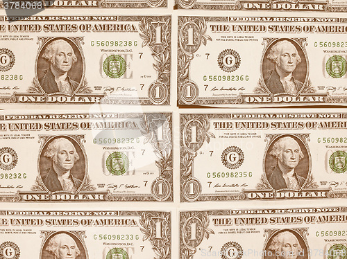 Image of  Dollar notes 1 Dollar vintage