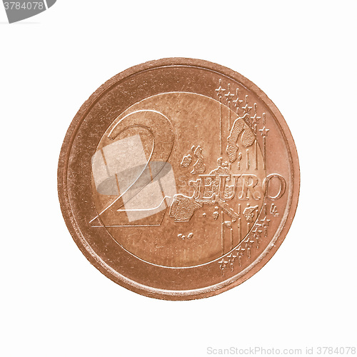 Image of  Two Euro coin vintage