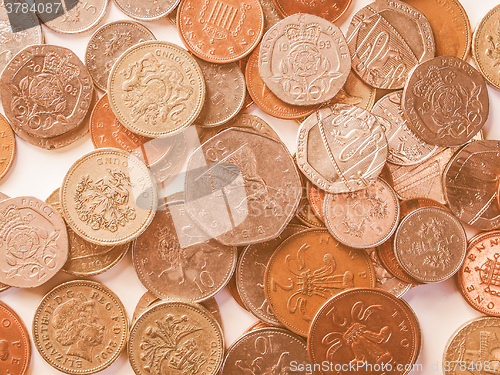Image of  Pound coins vintage