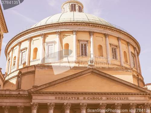 Image of Church of Saint Charles Borromeo in Milan vintage