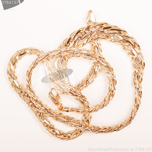 Image of  Golden necklace vintage