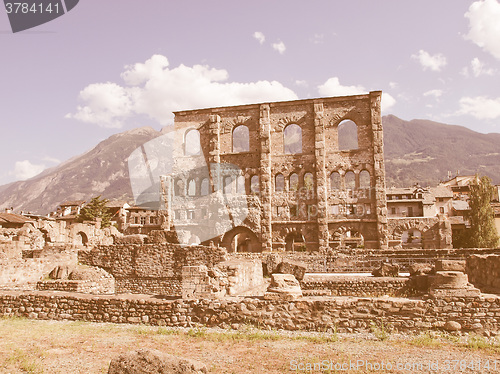 Image of Roman Theatre Aosta vintage