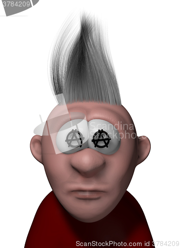 Image of punk cartoon guy