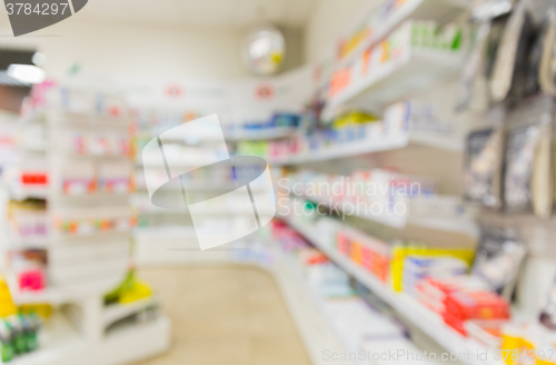 Image of pharmacy or drugstore room background