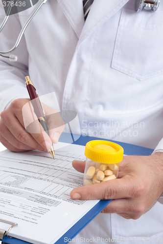 Image of Doctor with medical health record