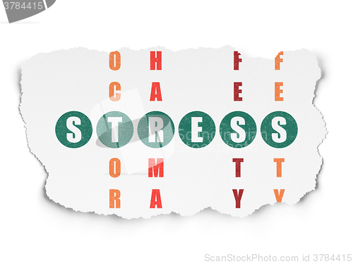 Image of Healthcare concept: Stress in Crossword Puzzle