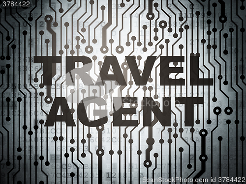 Image of Tourism concept: circuit board with Travel Agent