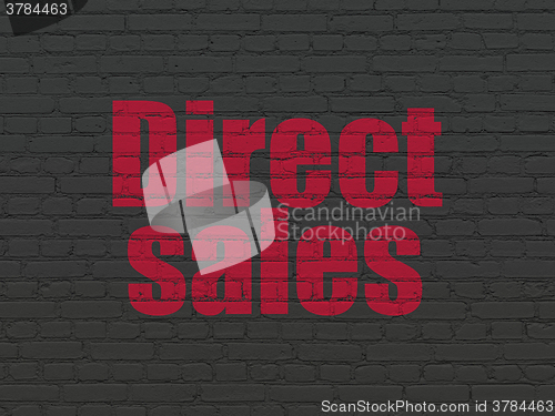 Image of Marketing concept: Direct Sales on wall background