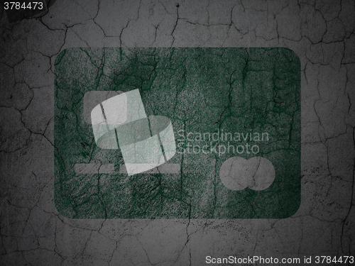 Image of Finance concept: Credit Card on grunge wall background