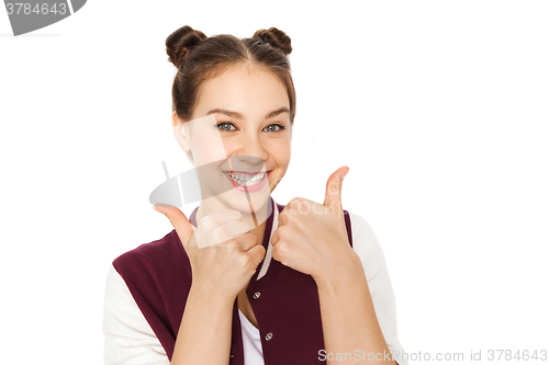 Image of happy smiling pretty teenage girl