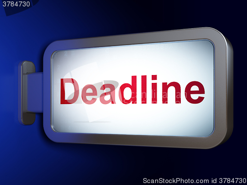 Image of Business concept: Deadline on billboard background