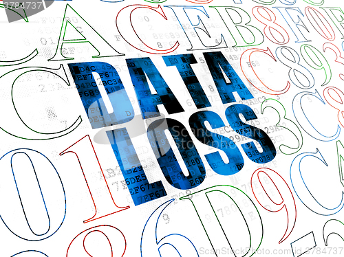 Image of Information concept: Data Loss on Digital background