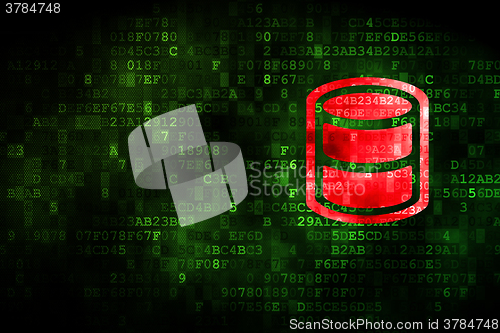 Image of Software concept: Database on digital background
