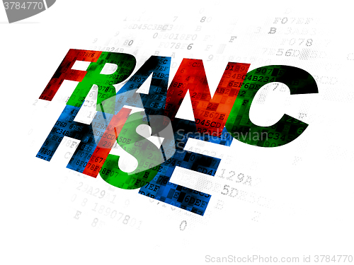 Image of Business concept: Franchise on Digital background