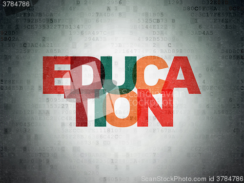 Image of Studying concept: Education on Digital Paper background