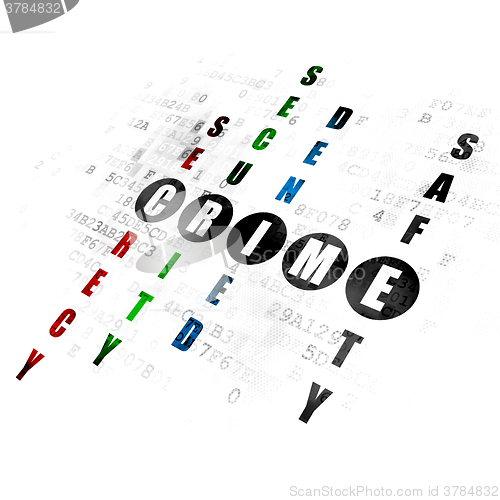 Image of Safety concept: Crime in Crossword Puzzle