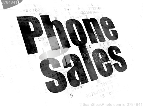 Image of Marketing concept: Phone Sales on Digital background