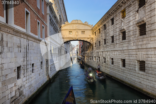 Image of Bridge of Sighs, Venice, Italy.