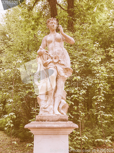 Image of Statue in Park Sanssouci Potsdam vintage