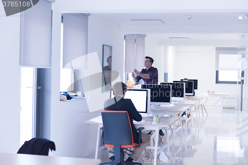 Image of startup business people group at office