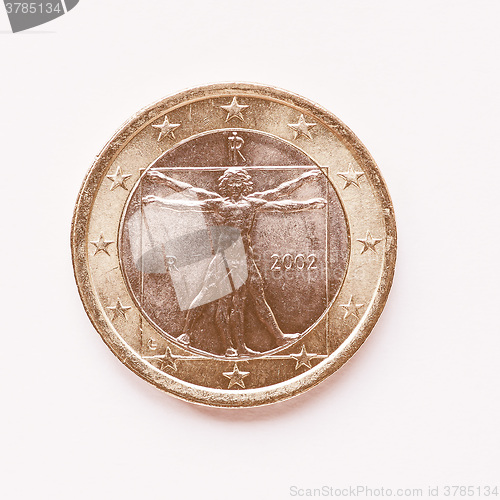 Image of  Italian 1 Euro coin vintage