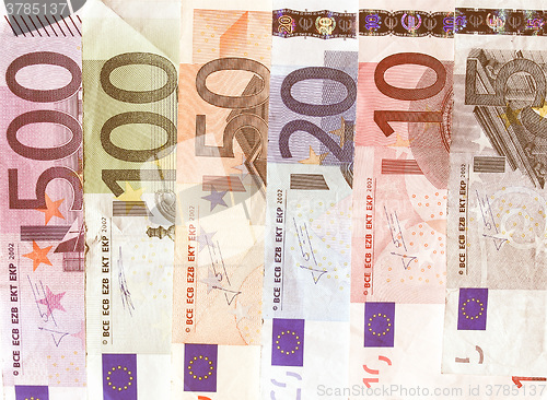 Image of  Euro note vintage
