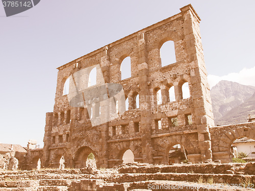 Image of Roman Theatre Aosta vintage