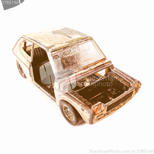 Image of  Toy car isolated vintage