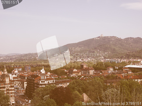 Image of Retro looking Turin hills
