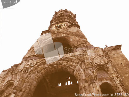 Image of Bombed church, Berlin vintage